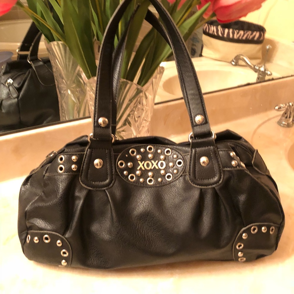 Black rivet bag